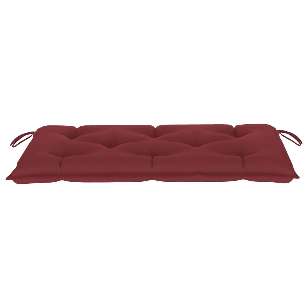Garden Bench Cushion Wine Red 39.4"x19.7"x 2.8" Fabric at Set Shop and Smile