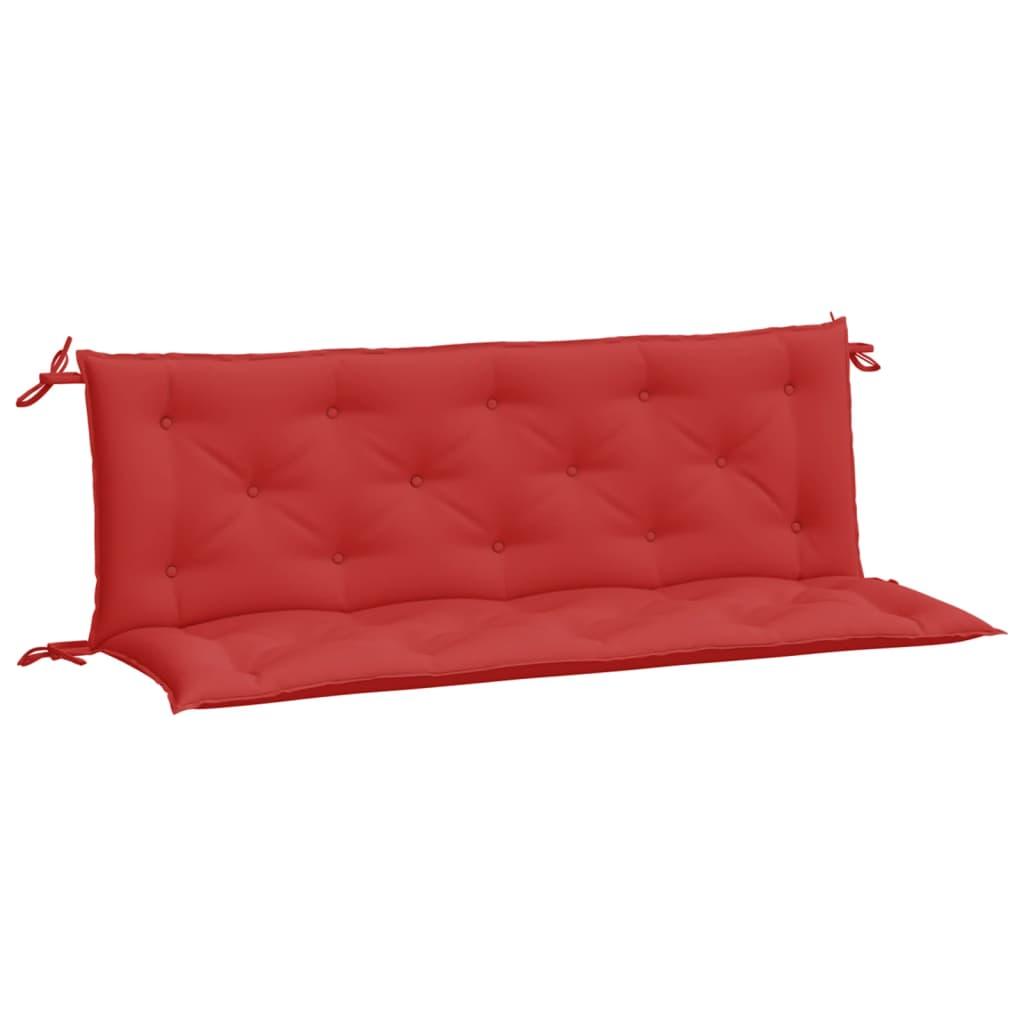 Garden Bench Cushions 2pcs Red 59.1"x19.7"x2.8" Oxford Fabric at Set Shop and Smile