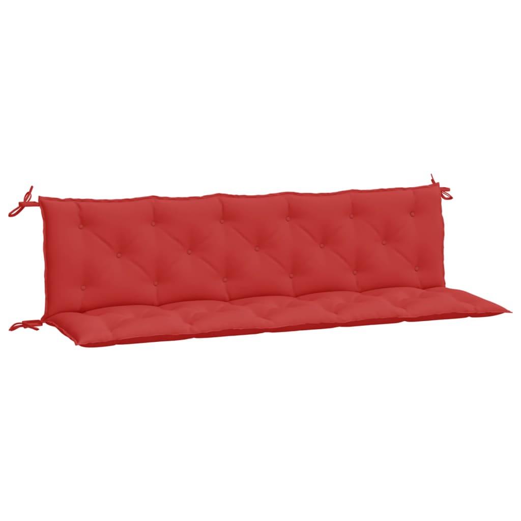 Garden Bench Cushions 2pcs Red 70.9"x19.7"x2.8" Oxford Fabric at Set Shop and Smile