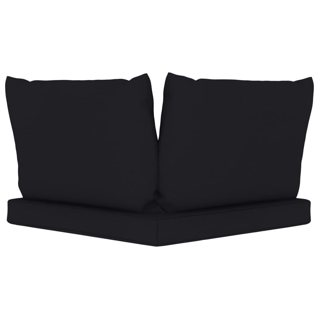 Pallet Sofa Cushions 3 pcs Black Fabric at Set Shop and Smile