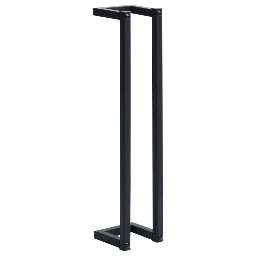 Towel Rack Black 5"x5"x23.6" Iron at Set Shop and Smile