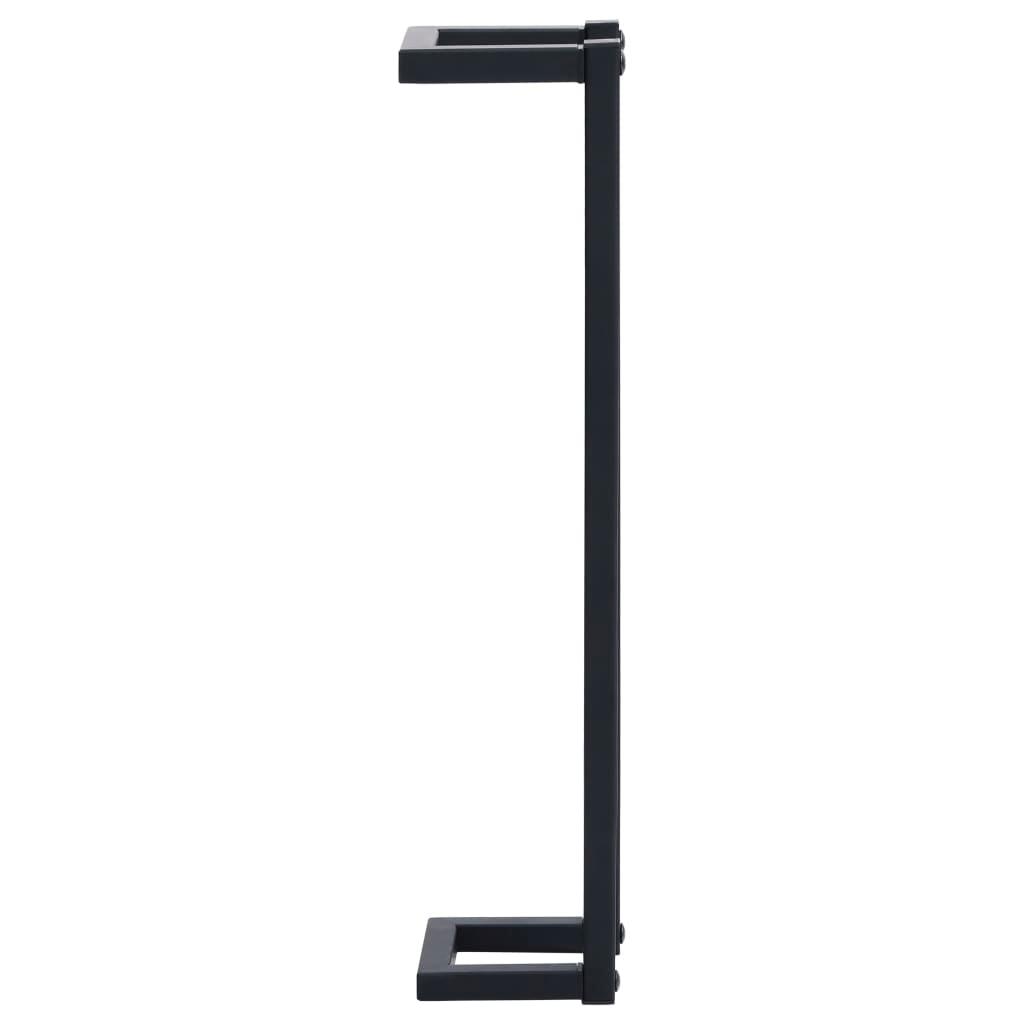 Towel Rack Black 5"x5"x23.6" Iron at Set Shop and Smile