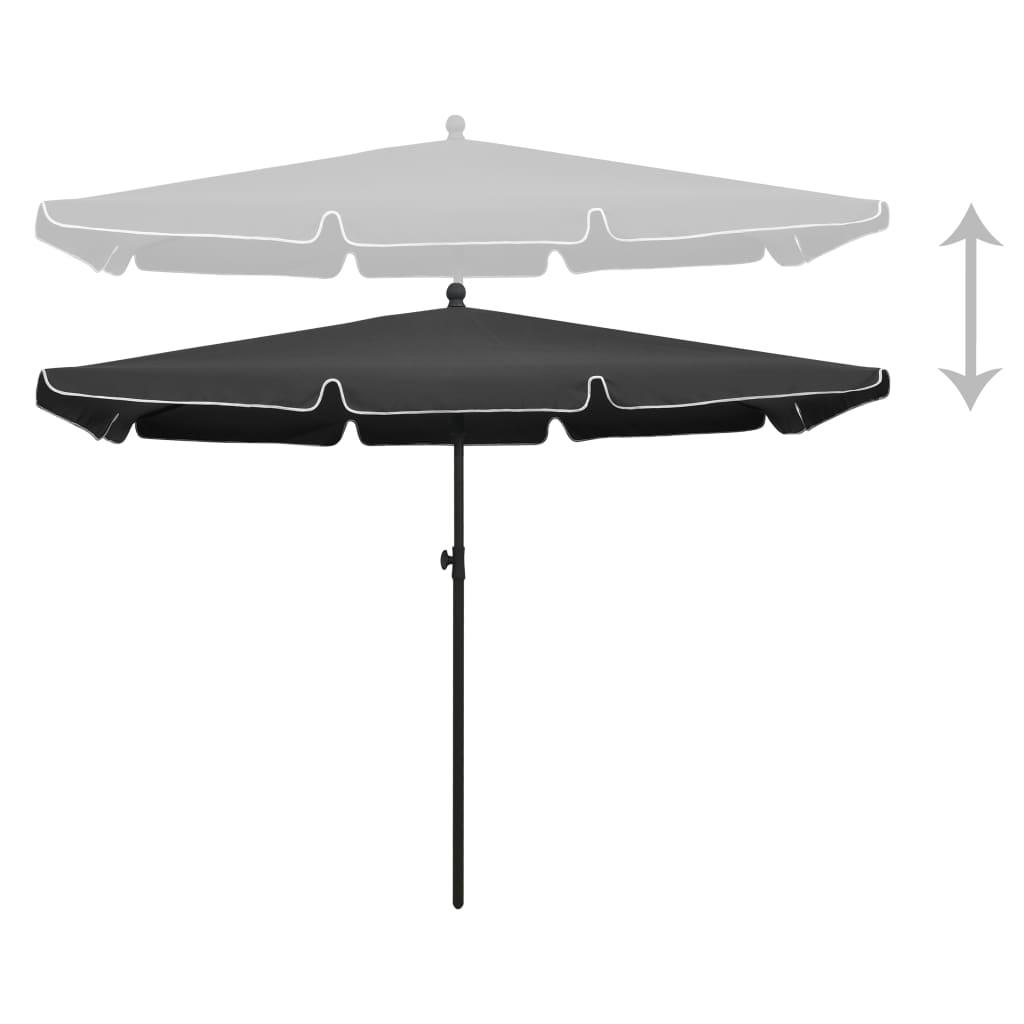 Garden Parasol with Pole 82.7"x55.1" Anthracite at Set Shop and Smile
