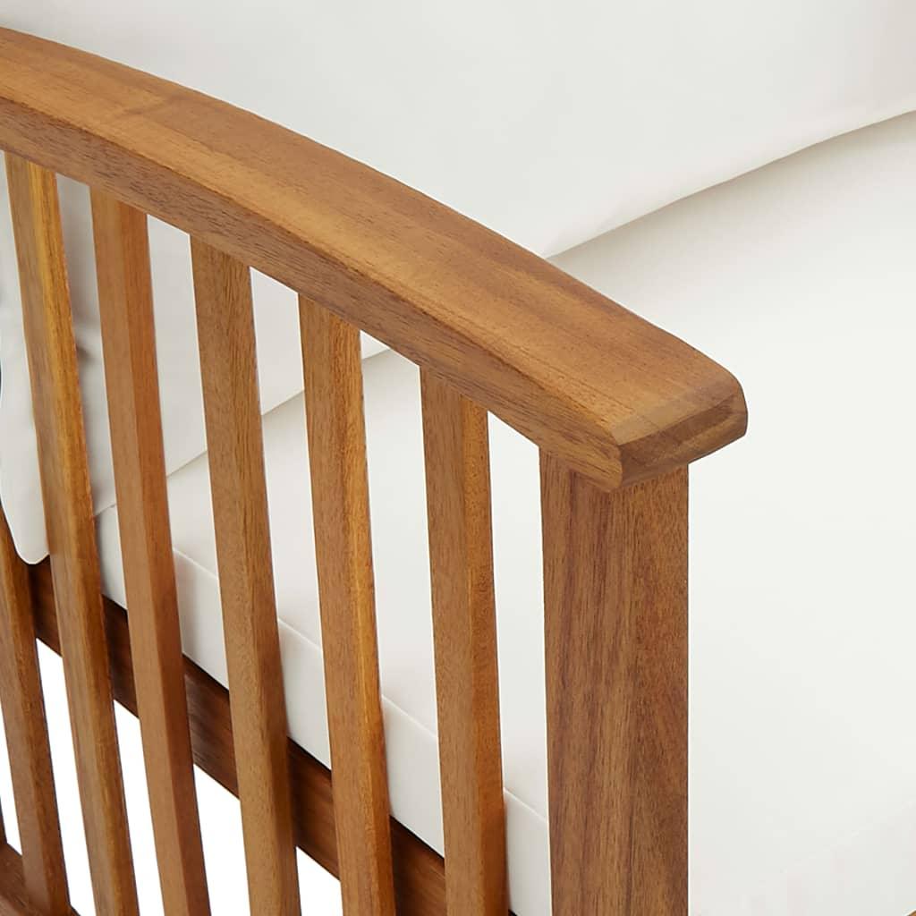 4 Piece Patio Lounge Set with Cushions Solid Acacia Wood at Set Shop and Smile