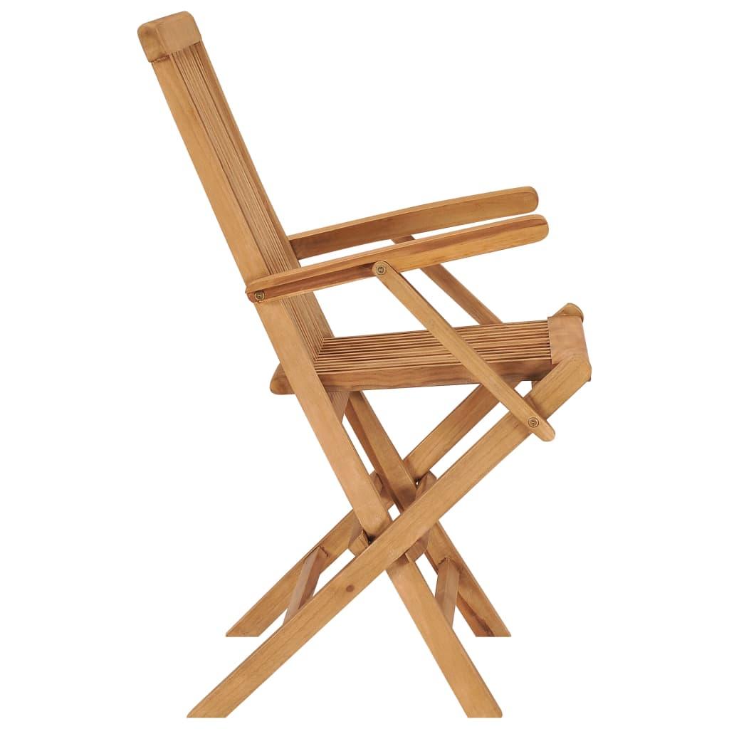 Folding Patio Chairs 3 pcs Solid Teak Wood at Set Shop and Smile