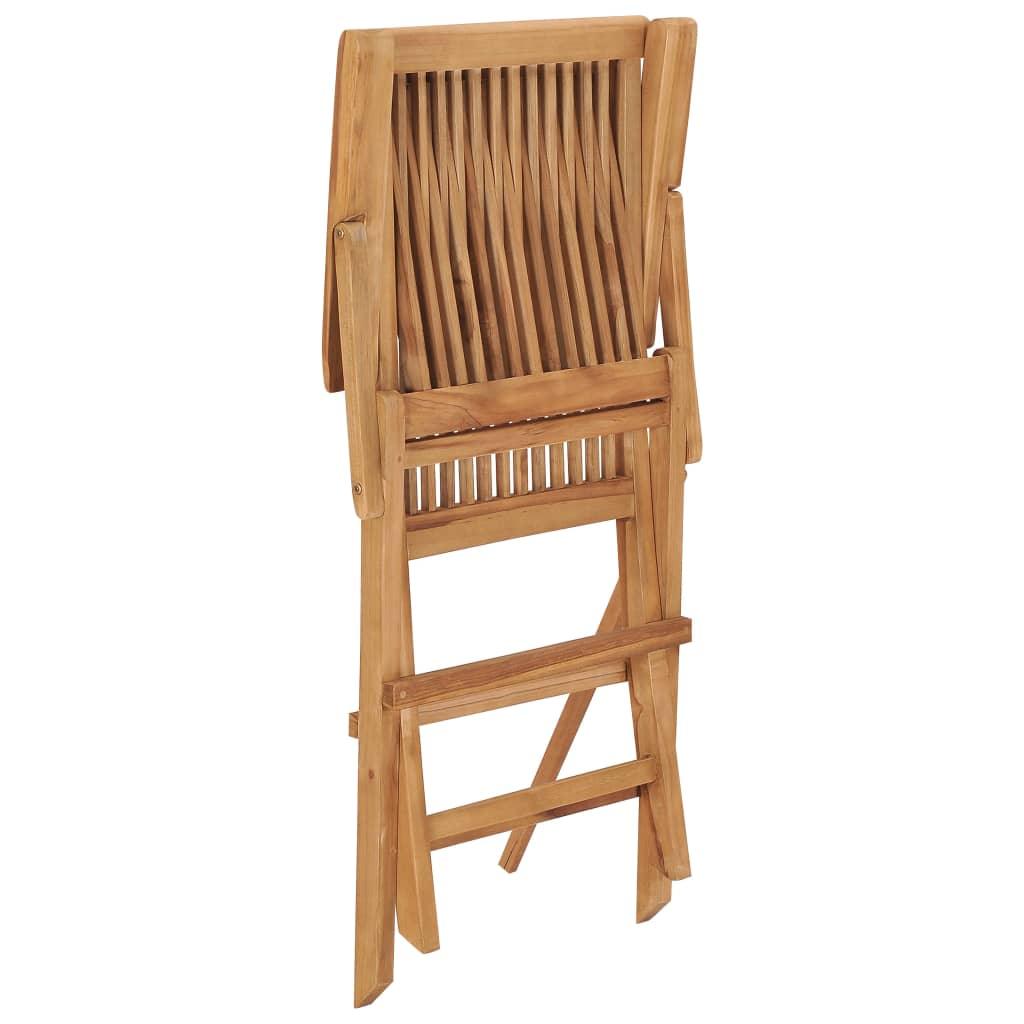 Folding Patio Chairs 3 pcs Solid Teak Wood at Set Shop and Smile
