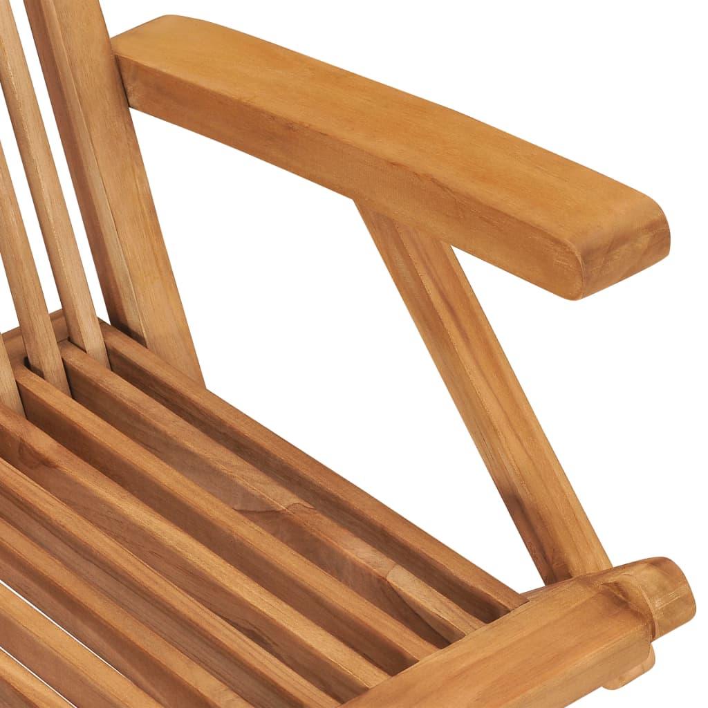 Folding Patio Chairs 3 pcs Solid Teak Wood at Set Shop and Smile