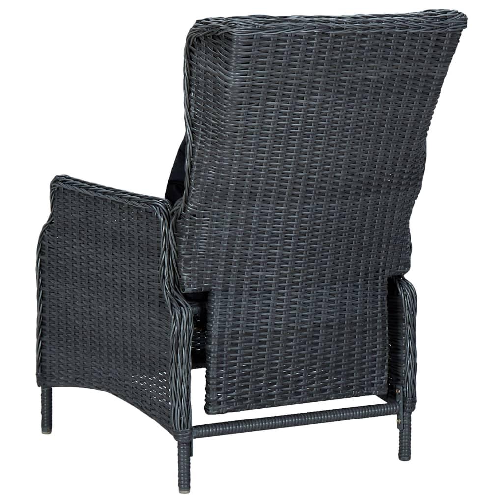 9 Piece Patio Dining Set with Cushions Poly Rattan Dark Gray at Set Shop and Smile