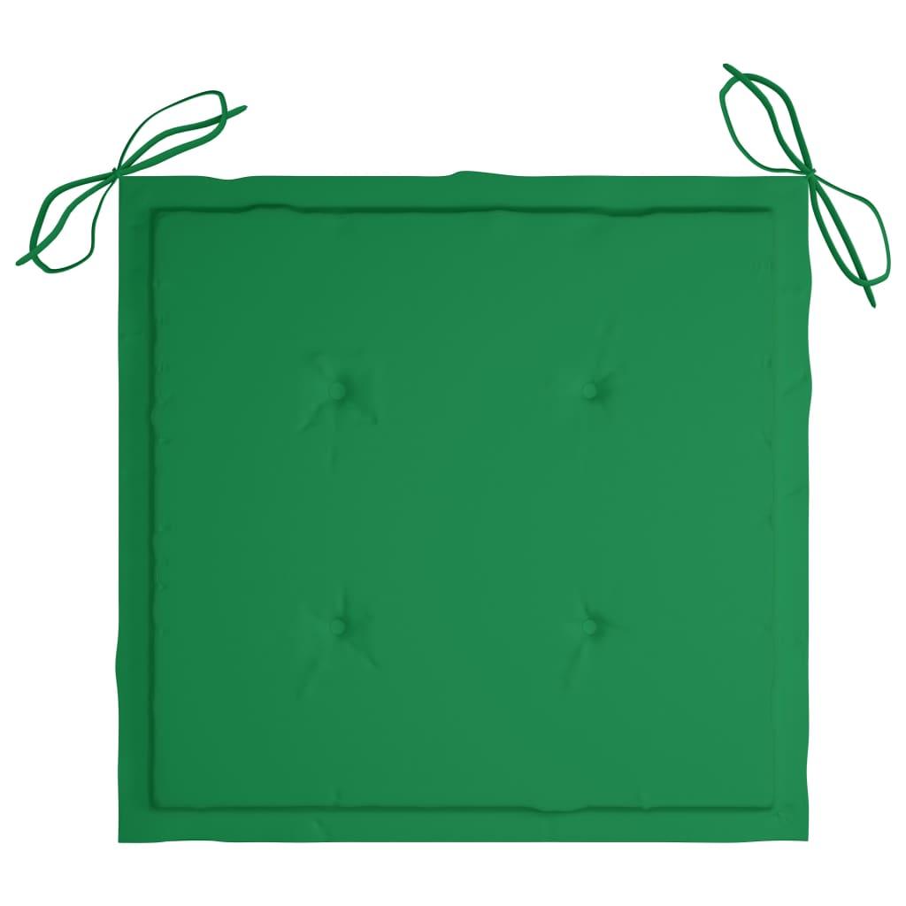 Patio Chairs with Cushions 4 pcs Gray Solid Acacia Wood at Set Shop and Smile