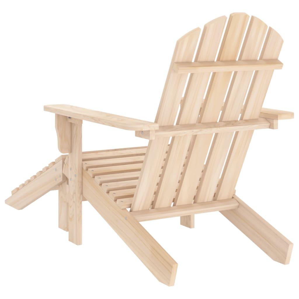 Patio Adirondack Chair with Ottoman Solid Fir Wood at Set Shop and Smile