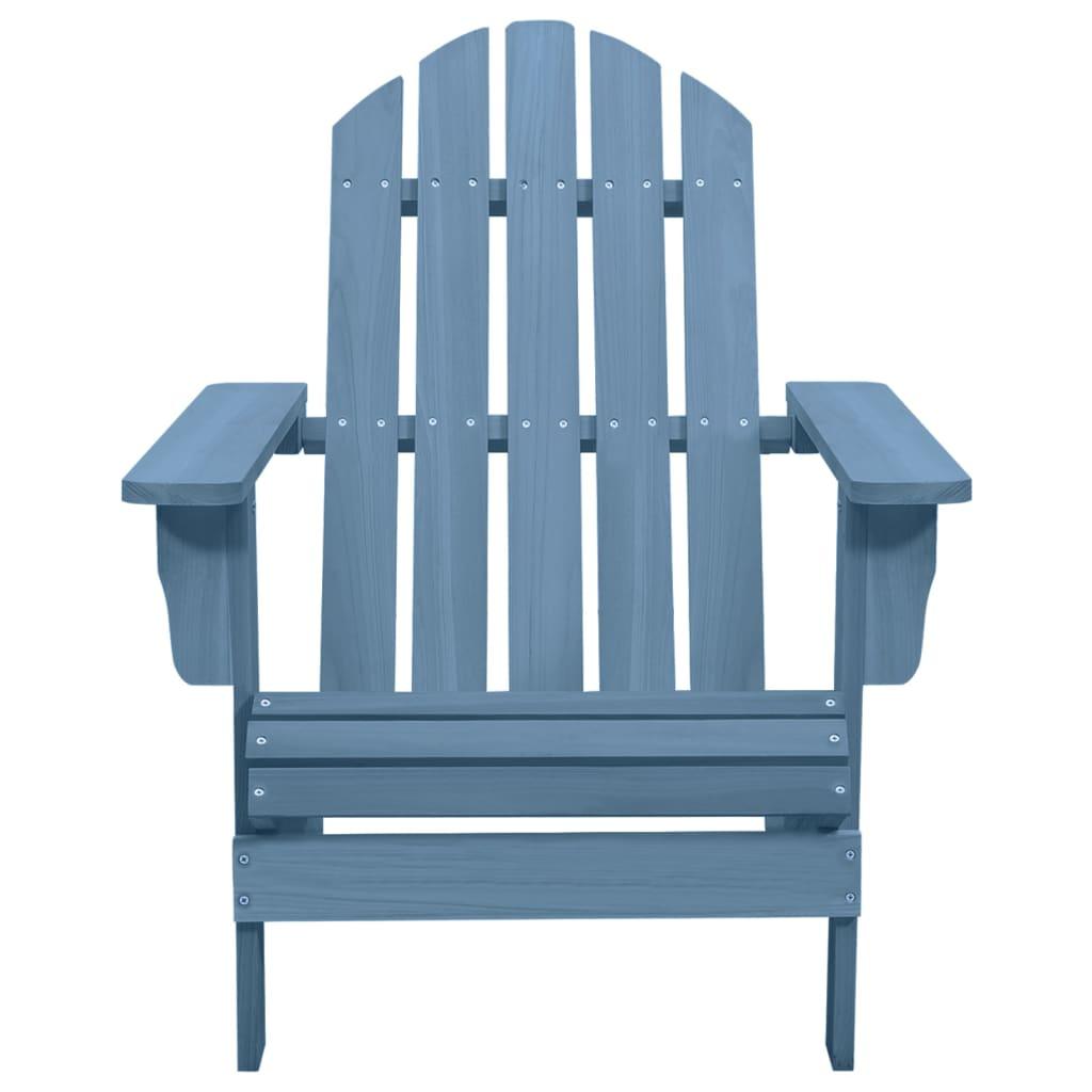Patio Adirondack Chair Solid Fir Wood Blue at Set Shop and Smile