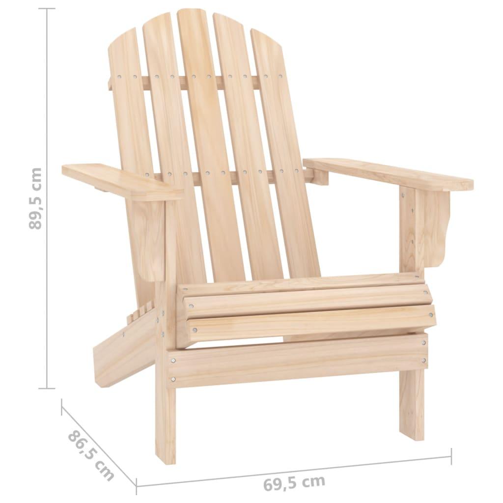 Patio Adirondack Chair with Table Solid Fir Wood at Set Shop and Smile