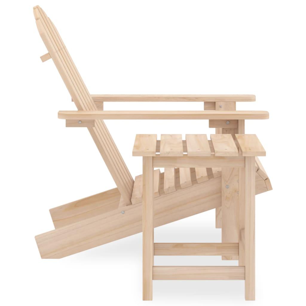 Patio Adirondack Chair with Table Solid Fir Wood at Set Shop and Smile