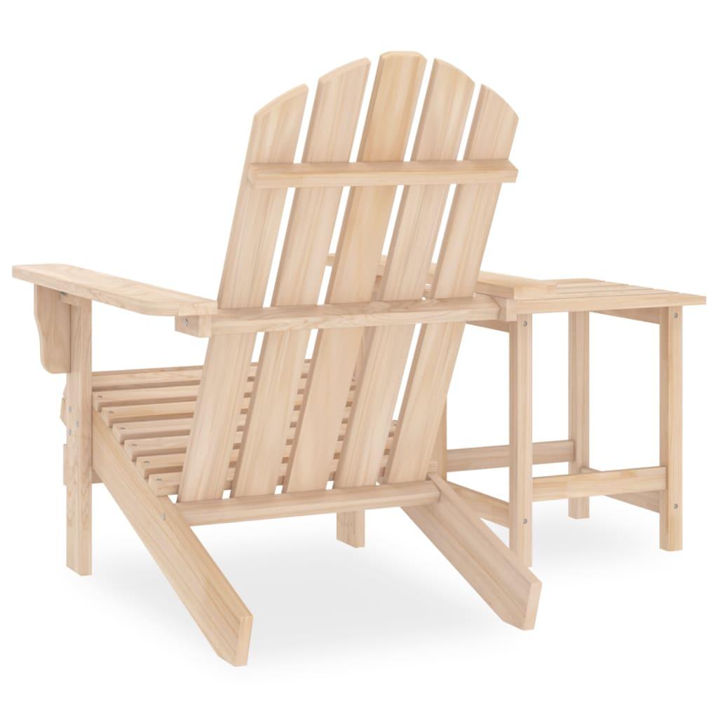 Patio Adirondack Chair with Table Solid Fir Wood at Set Shop and Smile