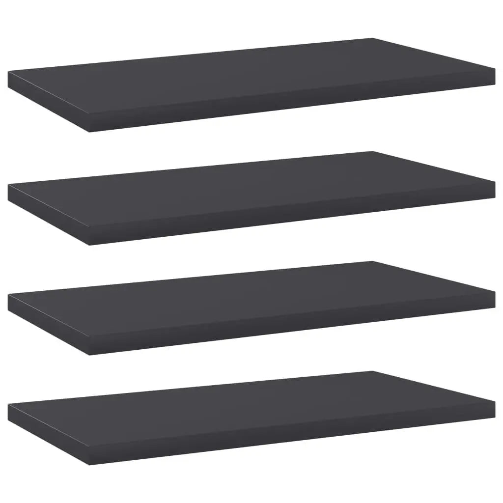 Bookshelf Boards 4 pcs Gray 15.7"x7.9"x0.6" Engineered Wood at Set Shop and Smile