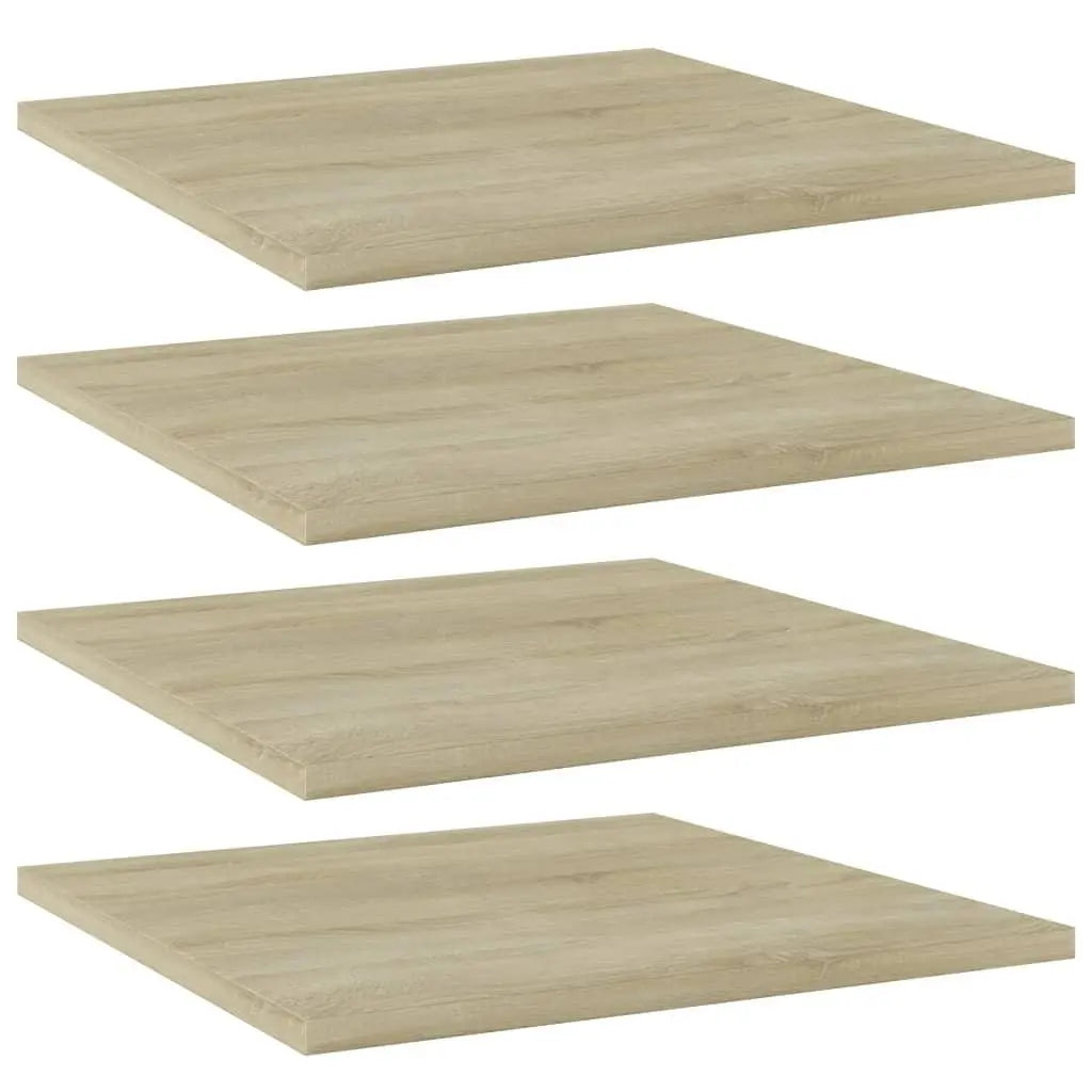 Bookshelf Boards 4 pcs Sonoma Oak 15.7"x15.7"x0.6" Engineered Wood at Set Shop and Smile