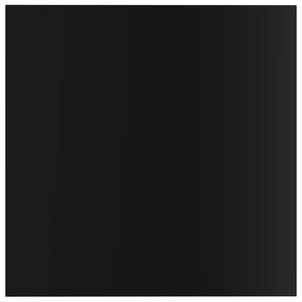 Bookshelf Boards 8 pcs High Gloss Black 15.7"x15.7"x0.6" Engineered Wood at Set Shop and Smile