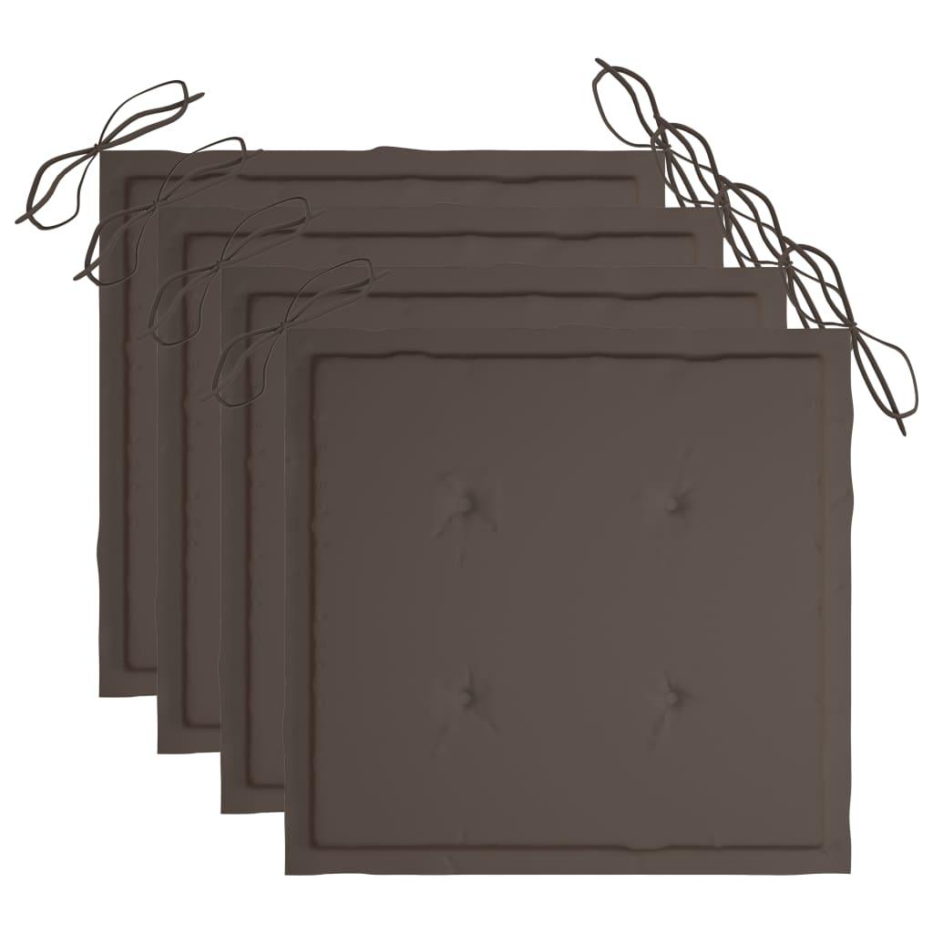 Patio Dining Chairs 3 pcs with Cushions Solid Acacia Wood at Set Shop and Smile