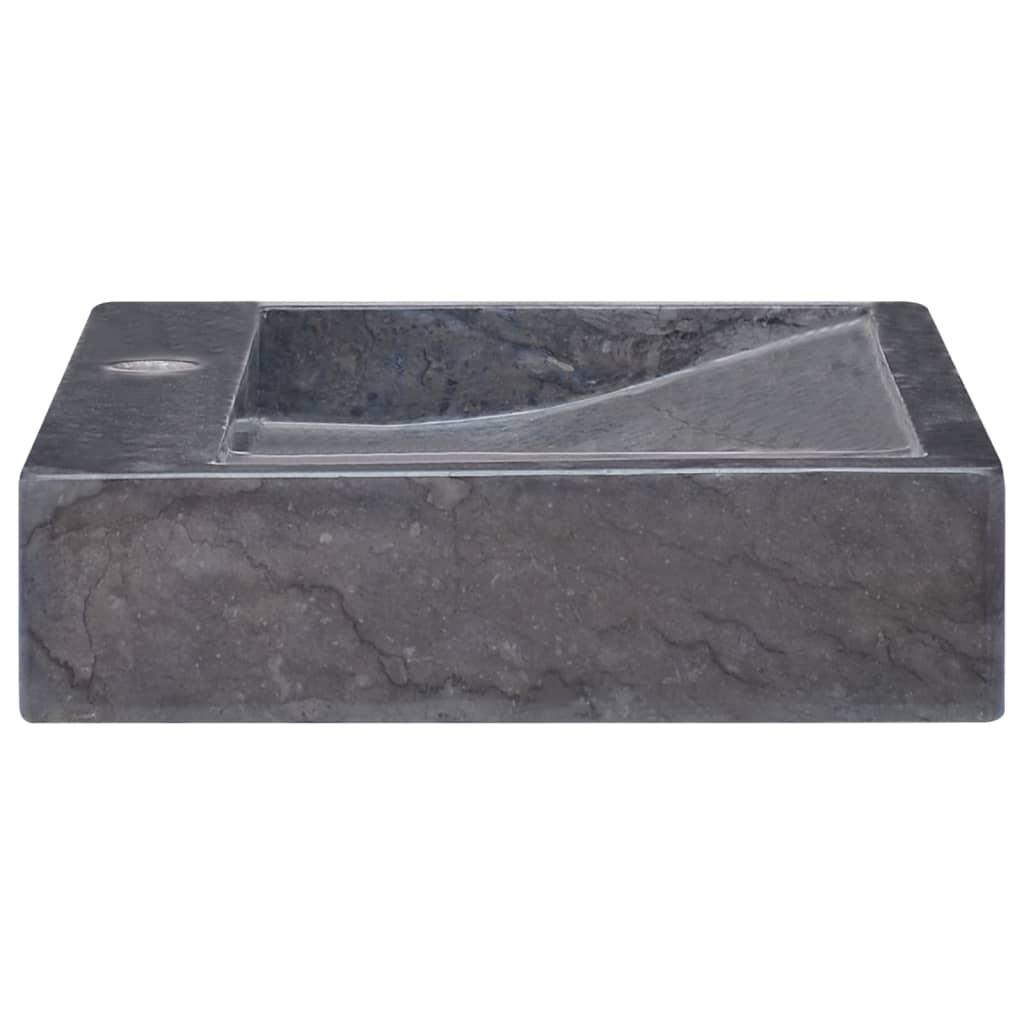 Sink Black 22.8"x15.4"x3.9" Marble at Set Shop and Smile