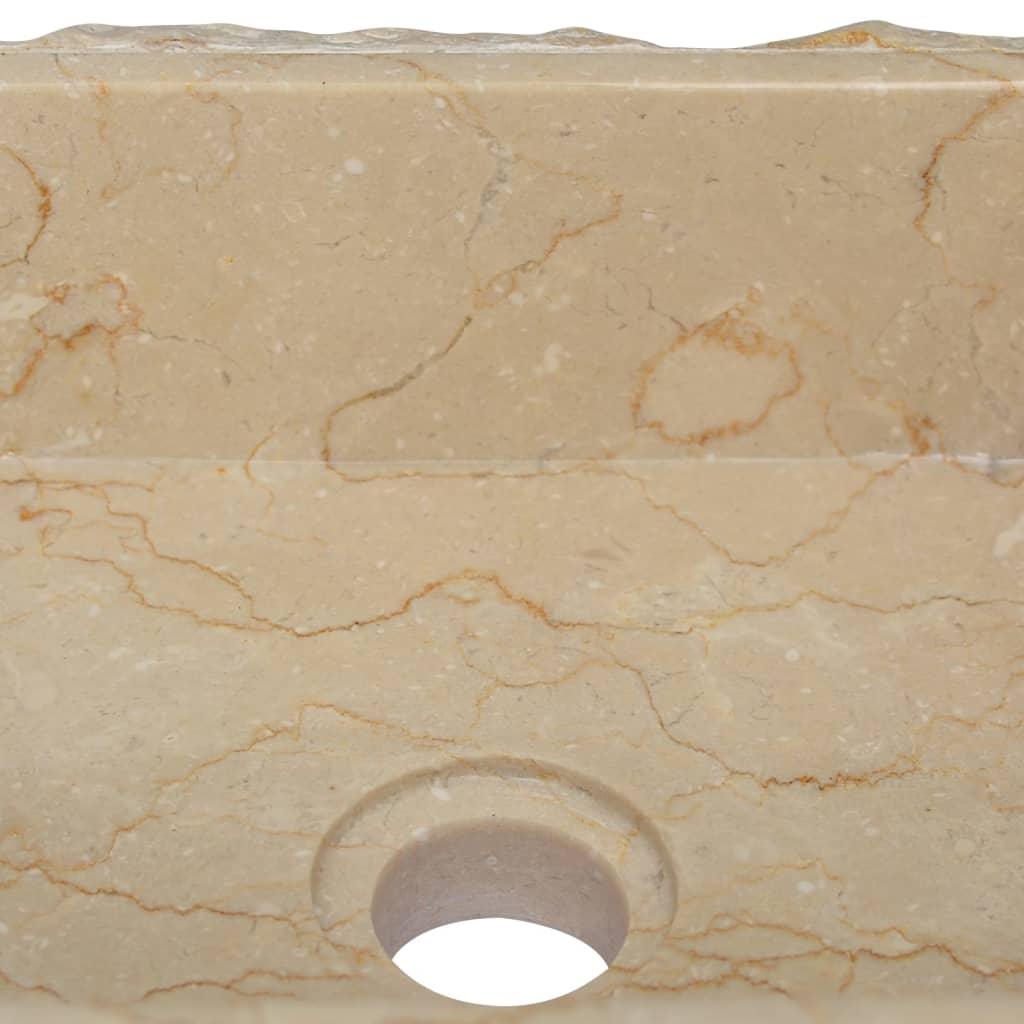 Sink Cream 11.8"x11.8"x5.1" Marble at Set Shop and Smile