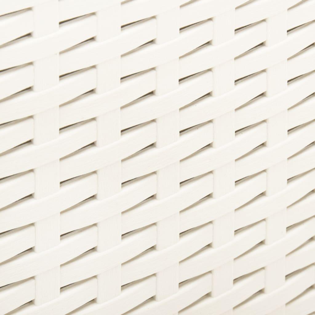 Patio Table White 20.9"x20.9"x15.7" Plastic at Set Shop and Smile