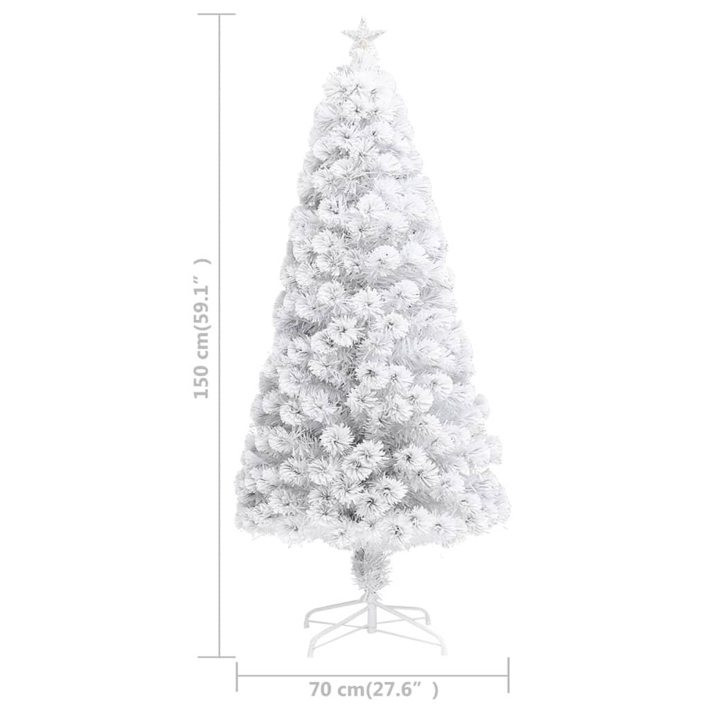 Artificial Christmas Tree with LED White 5 ft Fiber Optic at Set Shop and Smile