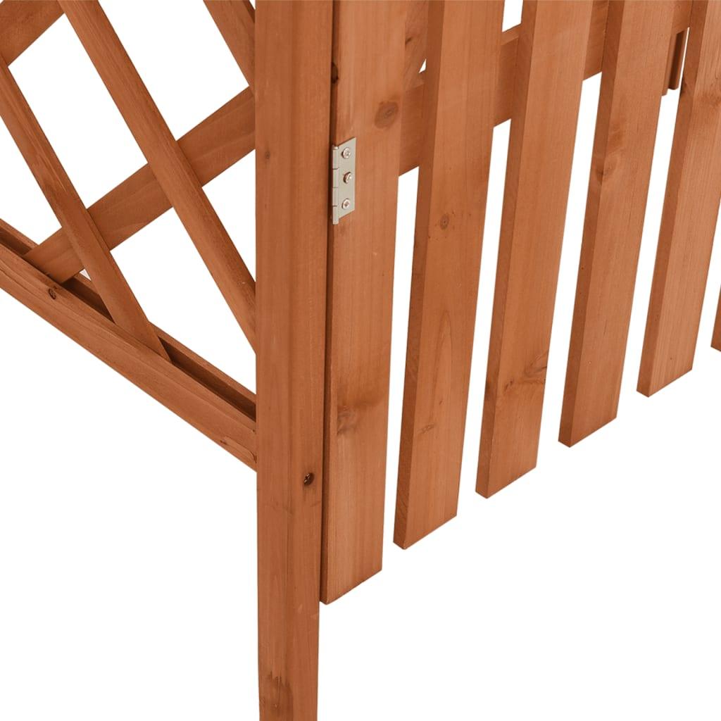 Pergola with Gate 45.7"x15.7"x80.3" Solid Firwood at Set Shop and Smile