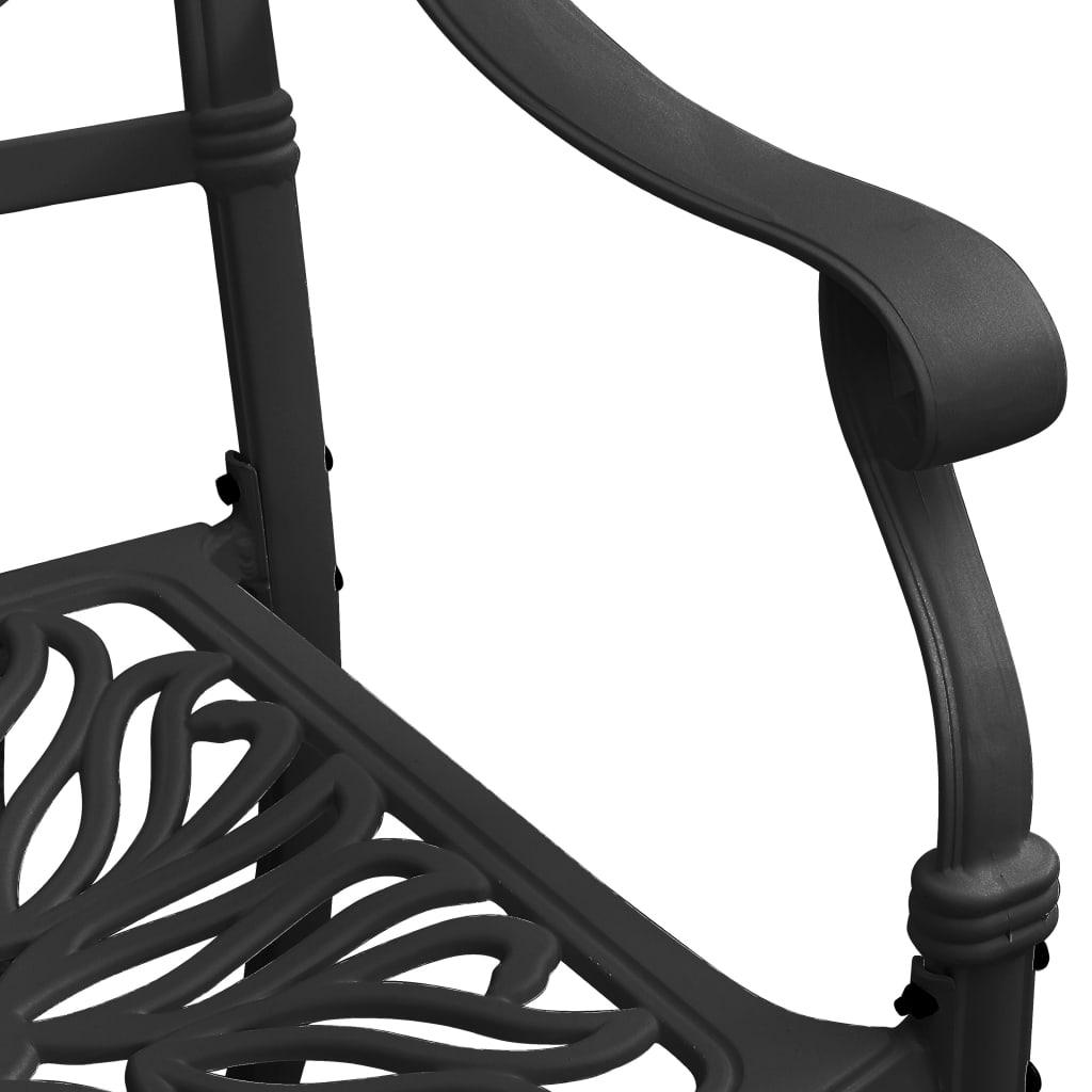 3 Piece Bistro Set Cast Aluminum Black at Set Shop and Smile