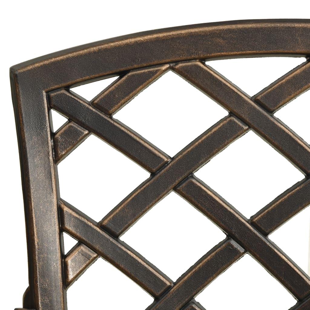 3 Piece Bistro Set Cast Aluminum Bronze at Set Shop and Smile