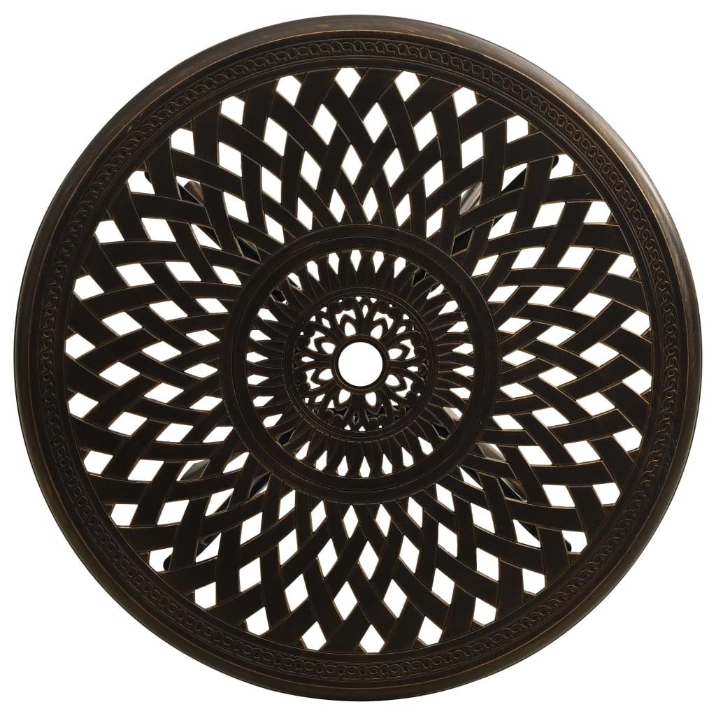 5 Piece Bistro Set Cast Aluminum Bronze at Set Shop and Smile