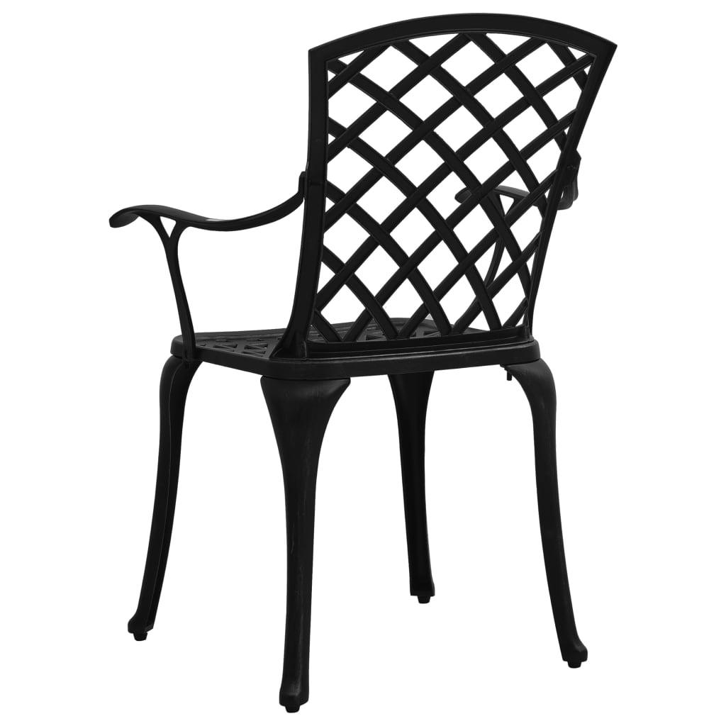5 Piece Bistro Set Cast Aluminum Black at Set Shop and Smile