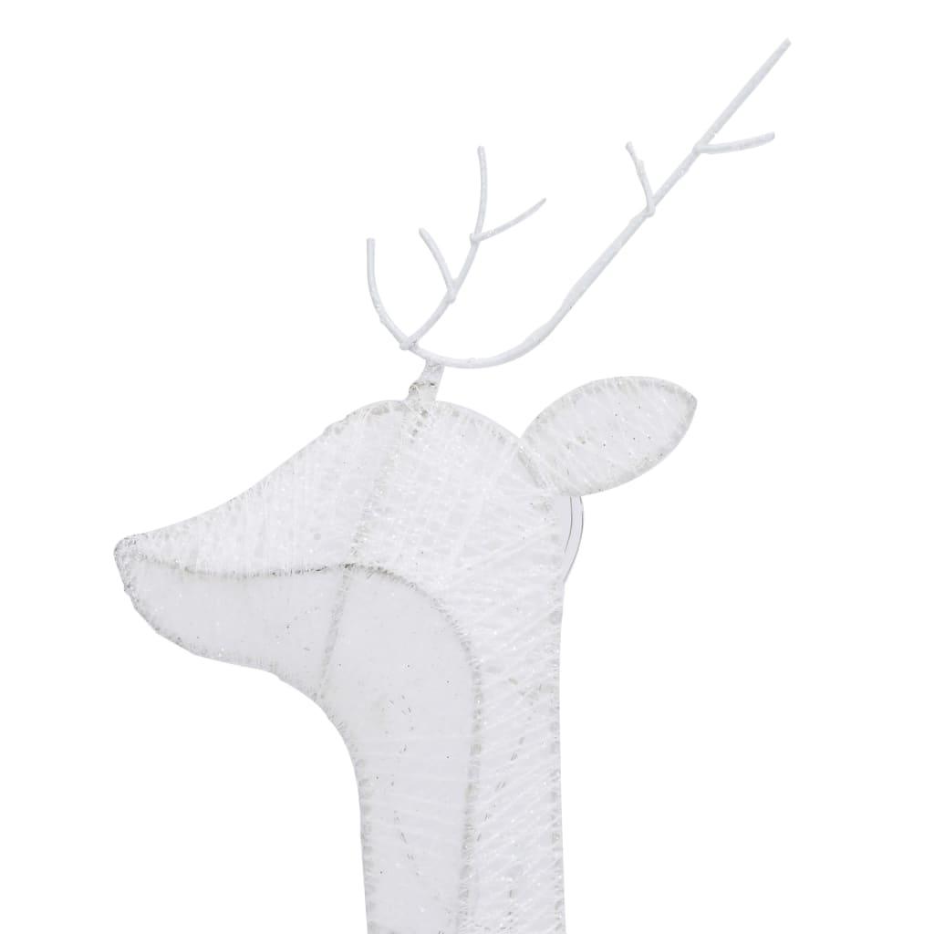 Christmas Reindeer Family 106.3"x2.8"x35.4" White Cold White Mesh at Set Shop and Smile