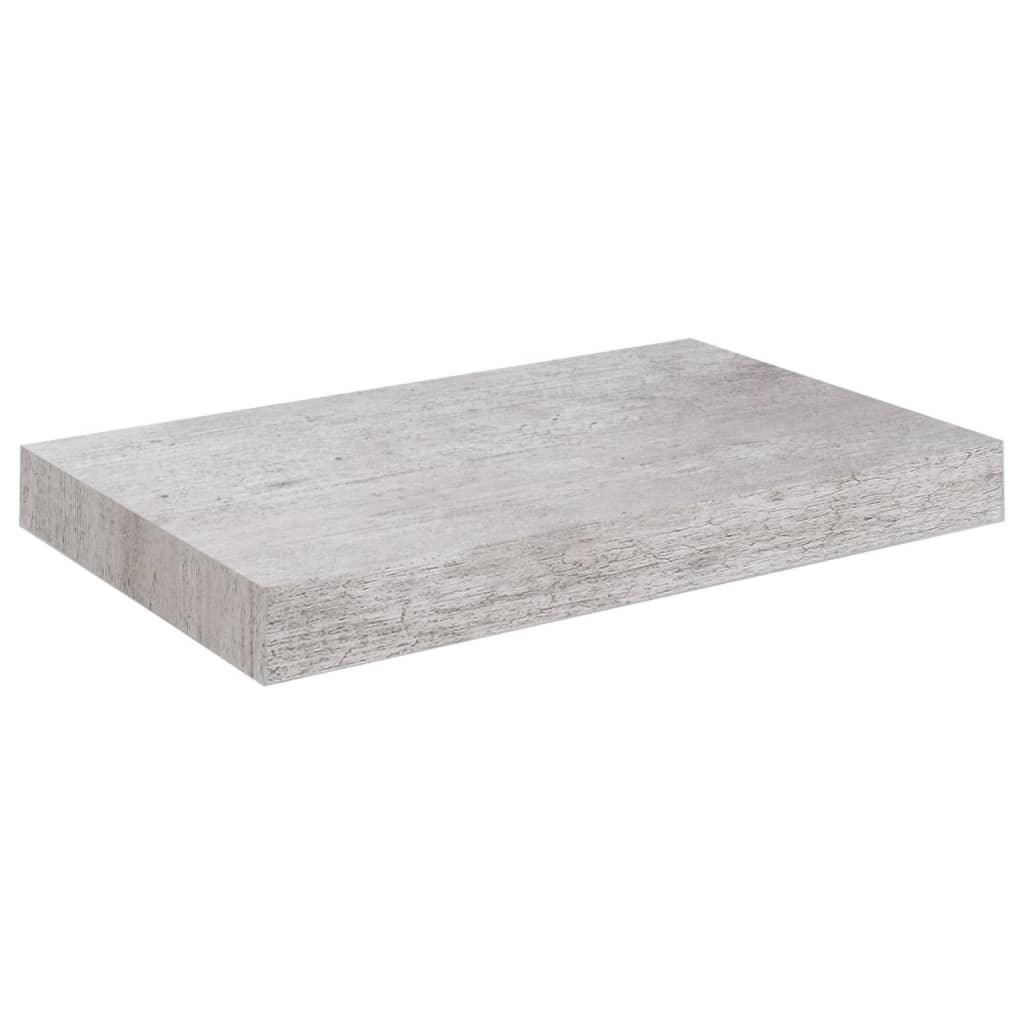 Floating Wall Shelf Concrete Gray 9.1"x9.3"x1.5" MDF at Set Shop and Smile