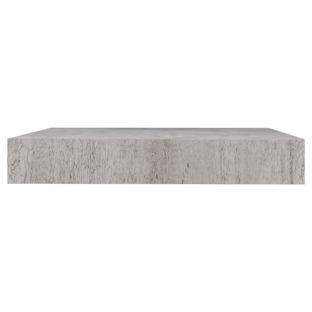 Floating Wall Shelves 2 pcs Concrete Gray 9.1"x9.3"x1.5" MDF at Set Shop and Smile