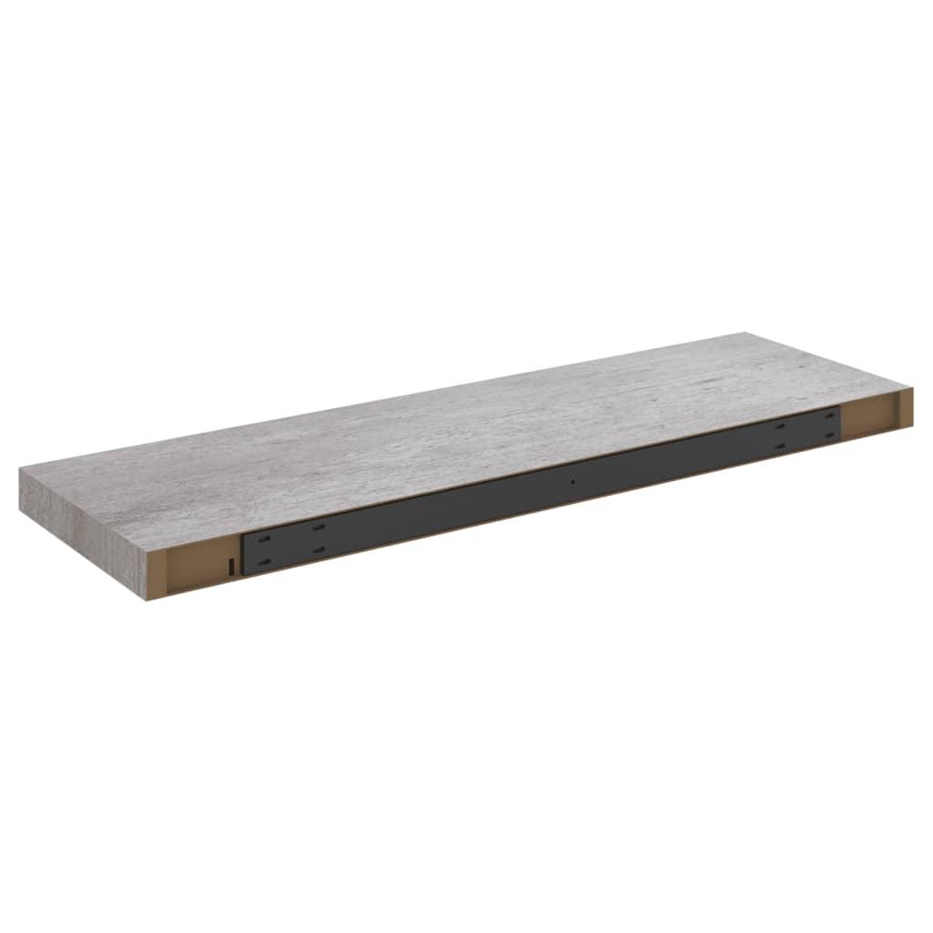 Floating Wall Shelf Concrete Gray 31.5"x9.3"x1.5" MDF at Set Shop and Smile