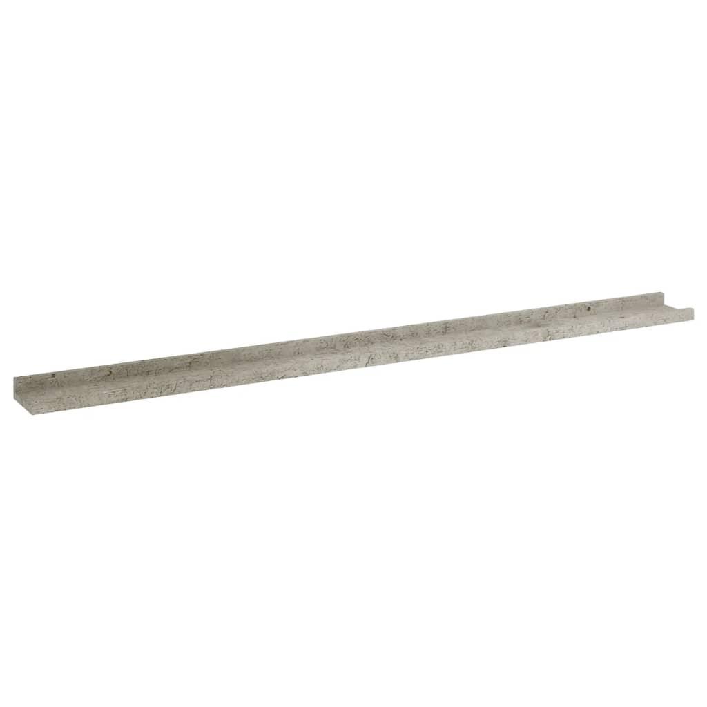 Wall Shelves 2 pcs Concrete Gray 45.3"x3.5"x1.2" at Set Shop and Smile