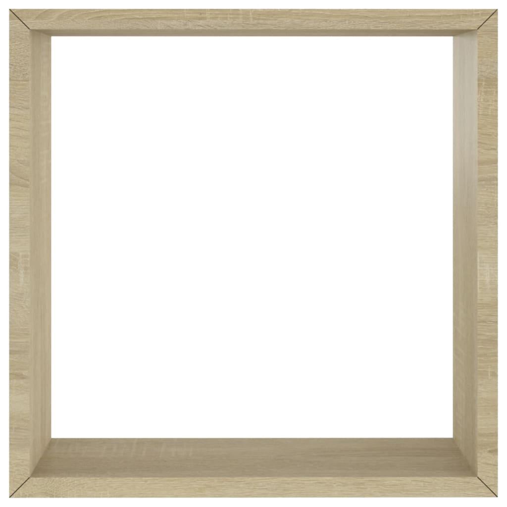 Wall Cube Shelves 3 pcs Sonoma Oak at Set Shop and Smile