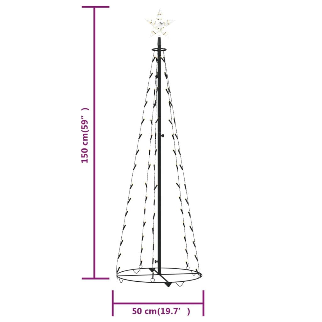 Christmas Cone Tree Warm White 84 LEDs 2x5 ft at Set Shop and Smile