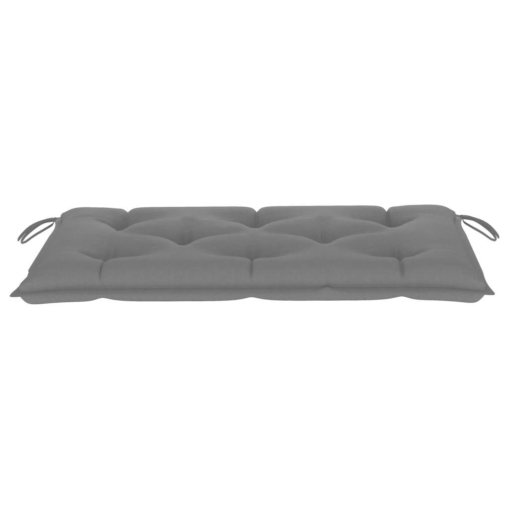 Garden Bench Cushion Gray 43.3"x19.6"x2.7" Fabric at Set Shop and Smile