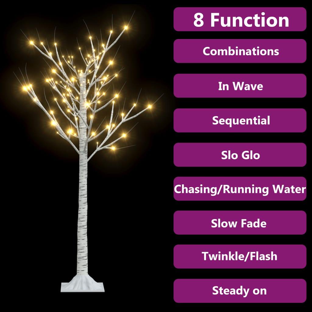Christmas Tree 128 LEDs 4 ft Warm White Willow Indoor Outdoor at Set Shop and Smile
