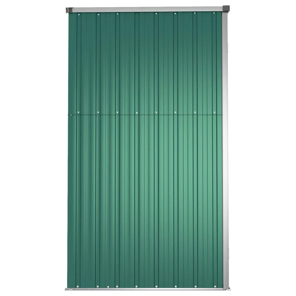 Garden Tool Shed Green 88.6"x35"x63.4" Galvanized Steel at Set Shop and Smile