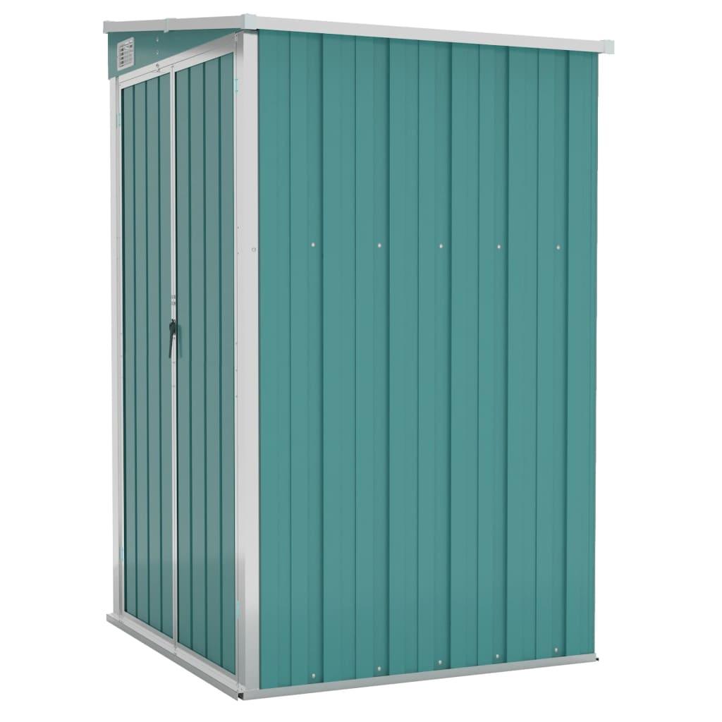 Wall-mounted Garden Shed Green 46.5"x39.4"x70.1" Galvanized Steel at Set Shop and Smile