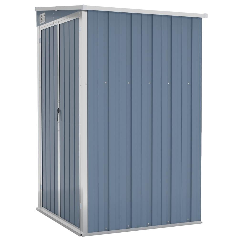 Wall-mounted Garden Shed Gray 46.5"x39.4"x70.1" Galvanized Steel at Set Shop and Smile