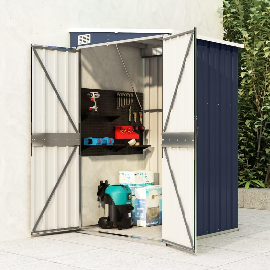 Wall-mounted Garden Shed Anthracite 46.5"x39.4"x70.1" Steel at Set Shop and Smile