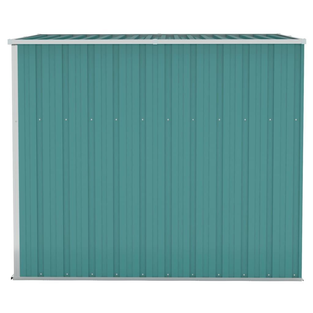 Wall-mounted Garden Shed Green 46.5"x76.4"x70.1" Galvanized Steel at Set Shop and Smile