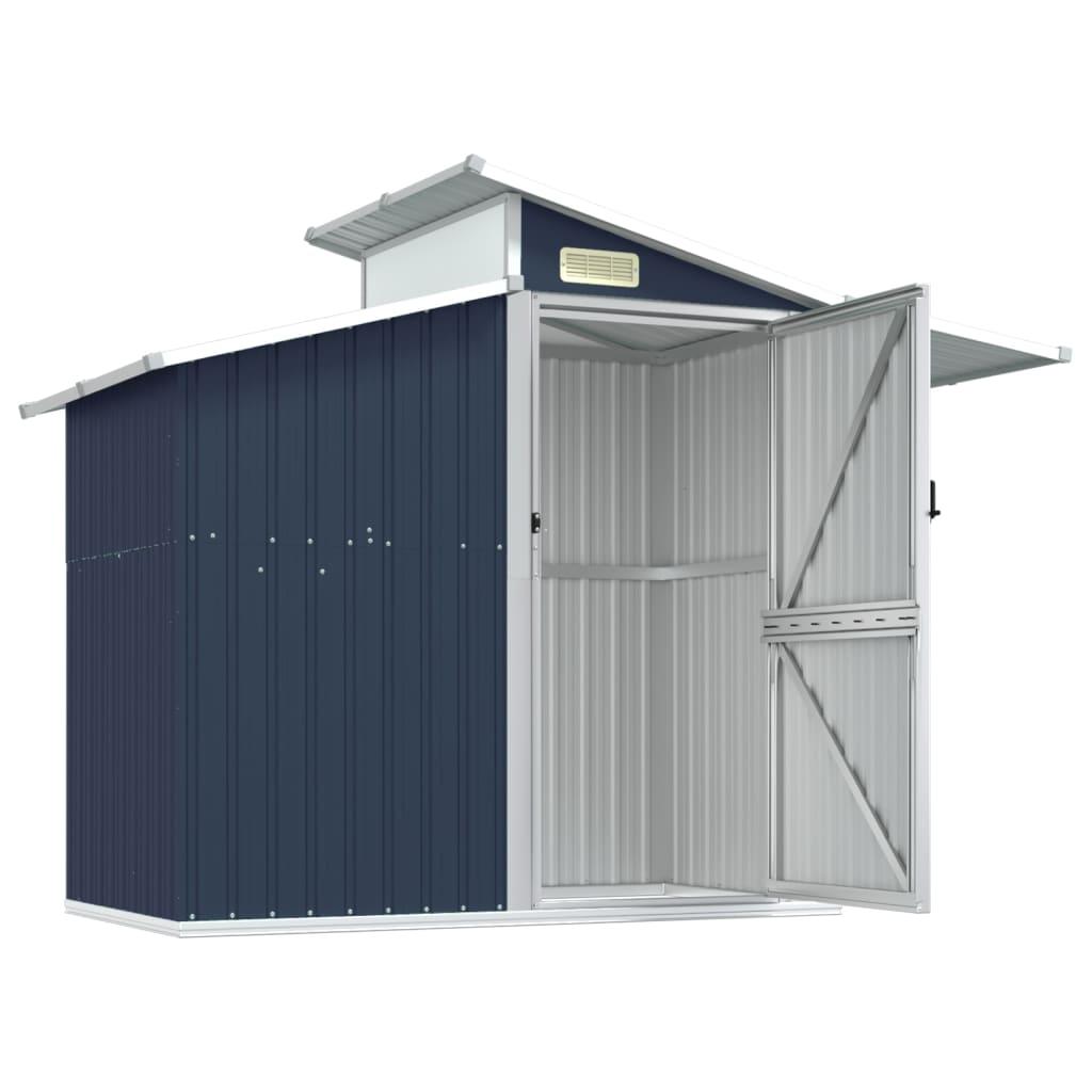 Garden Shed Anthracite 106.3"x51.2"x82.1" Galvanized Steel at Set Shop and Smile