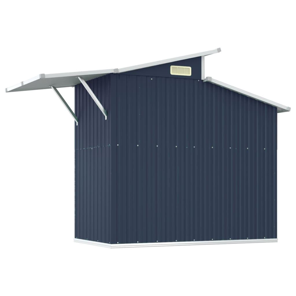 Garden Shed Anthracite 106.3"x51.2"x82.1" Galvanized Steel at Set Shop and Smile