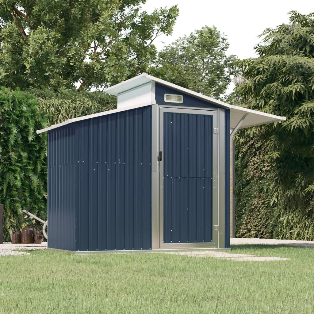 Garden Shed Anthracite 106.3"x51.2"x82.1" Galvanized Steel at Set Shop and Smile