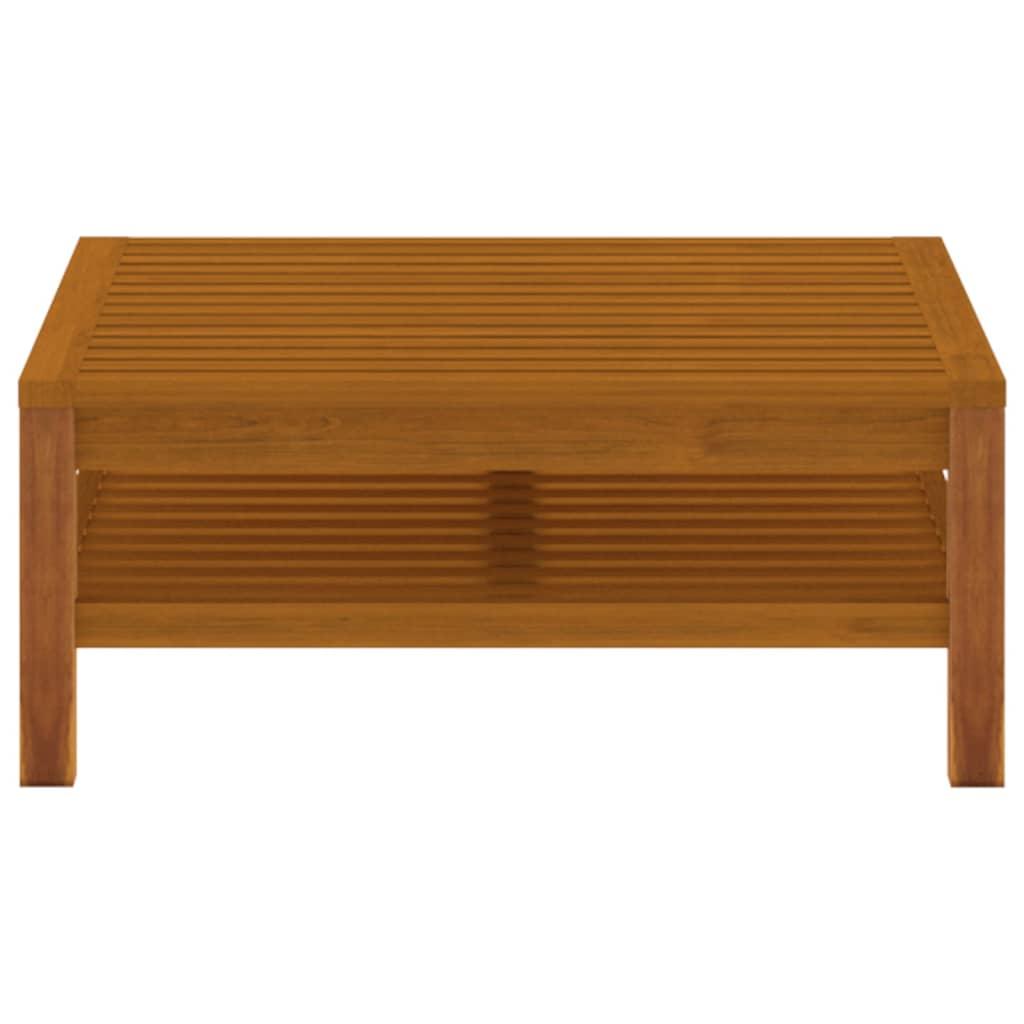 2 Piece Patio Sofa Set with Cream White Cushions Acacia Wood at Set Shop and Smile