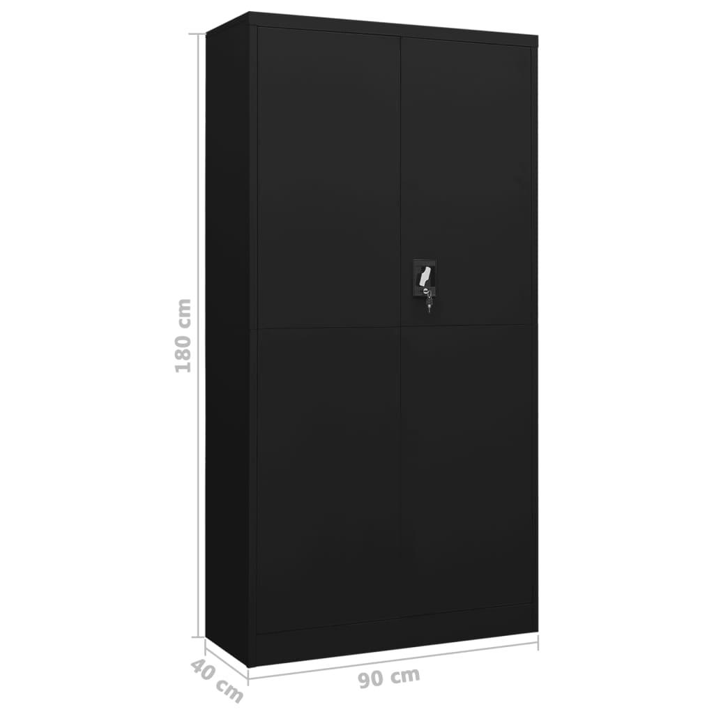 Locker Cabinet Black 35.4"x15.7"x70.9" Steel at Set Shop and Smile